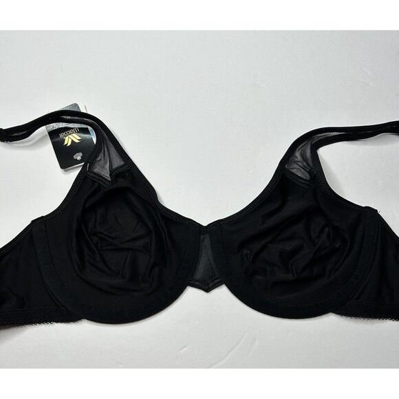 New Wacoal Black Unlined Underwire Bra 36C - Picture 3 of 7
